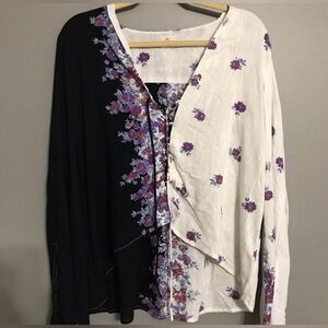 O'Neill multi-coloured floral long sleeve top